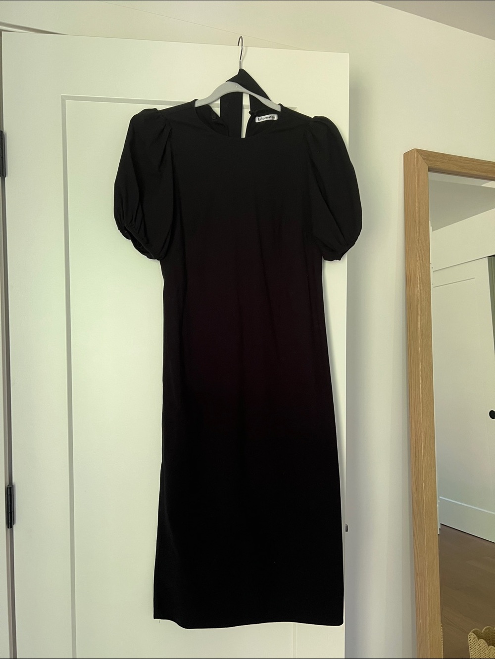 Reformation black dress